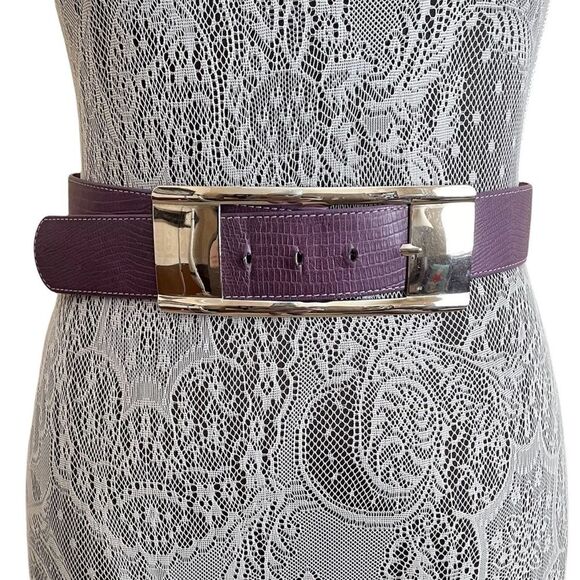 Vintage Christian Dior Belt Purple Size Small/Medium main image 4